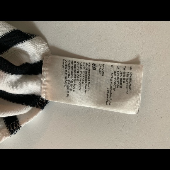 SOLD 2 FOR $25 DEAL! H&M striped cotton top - Picture 5 of 5
